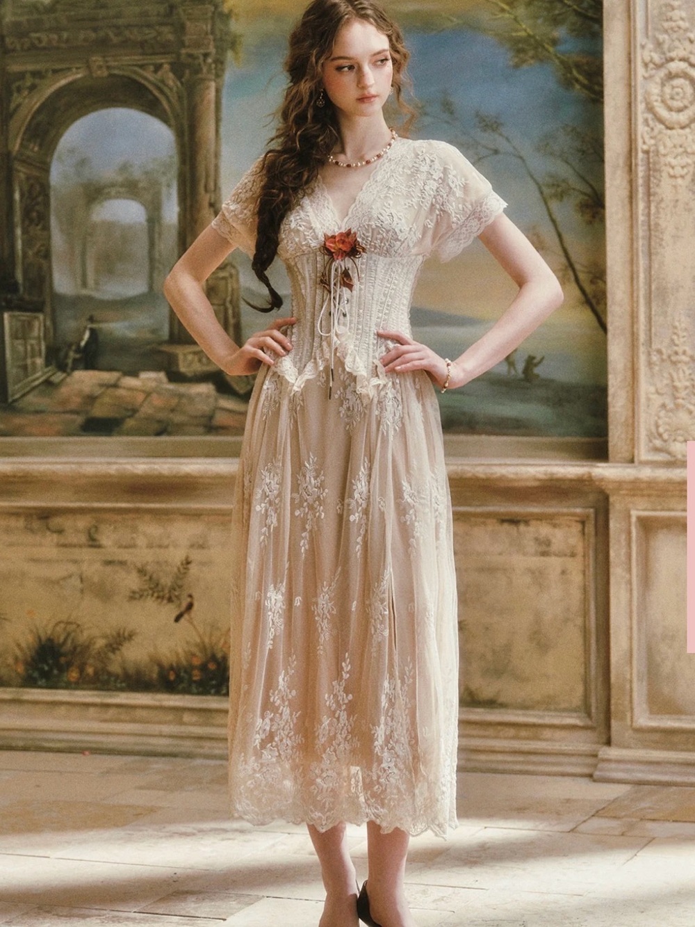 Wild Thorn Rose Corset Dress - Picture 2 of 9